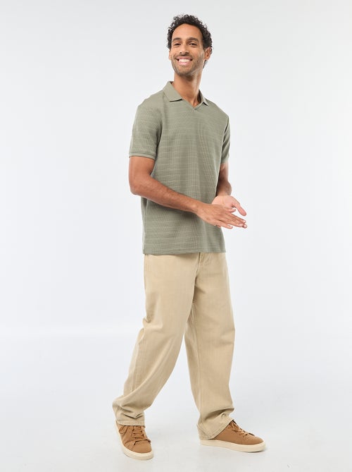 Polo in piqué di cotone a maniche corte - Kiabi