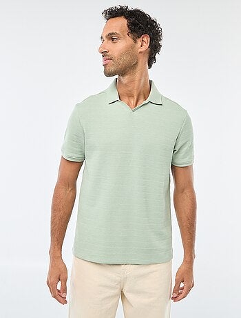 Polo in piqué di cotone a maniche corte