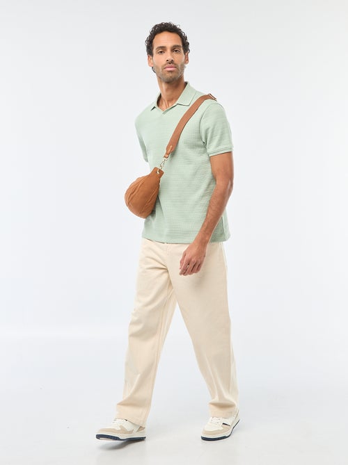 Polo in piqué di cotone a maniche corte - Kiabi Polo in piqué di cotone a maniche corte - Kiabi