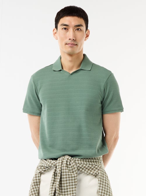 Polo in piqué di cotone a maniche corte - Kiabi