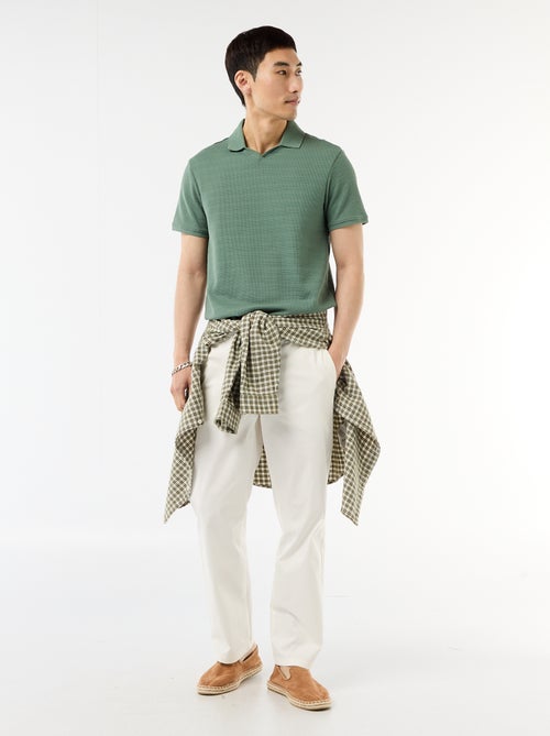 Polo in piqué di cotone a maniche corte - Kiabi