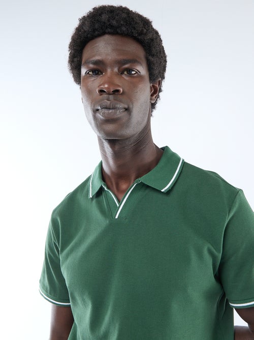 Polo in piqué di cotone a maniche corte - Kiabi