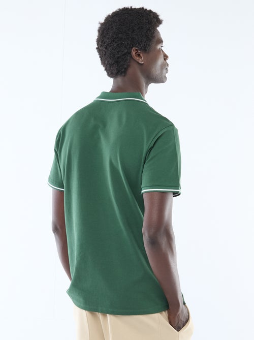 Polo in piqué di cotone a maniche corte - Kiabi