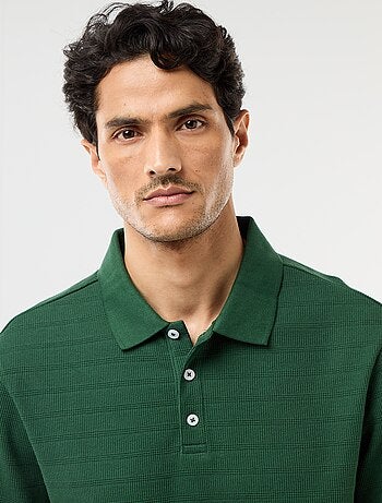 Polo in piqué di cotone a maniche corte