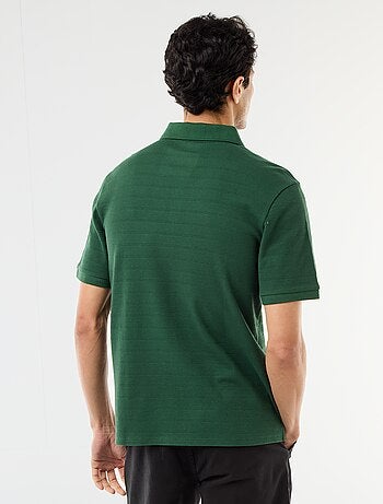 Polo in piqué di cotone a maniche corte