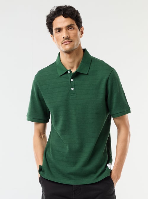 Polo in piqué di cotone a maniche corte - Kiabi