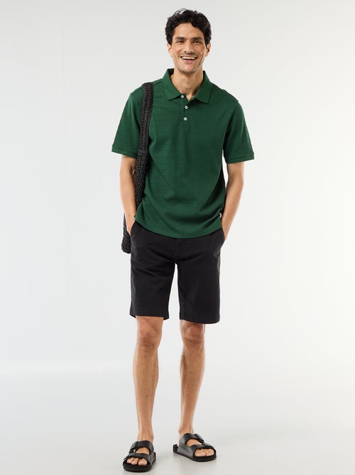 Polo in piqué di cotone a maniche corte - Kiabi