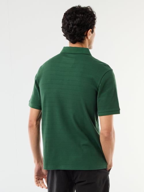 Polo in piqué di cotone a maniche corte - Kiabi