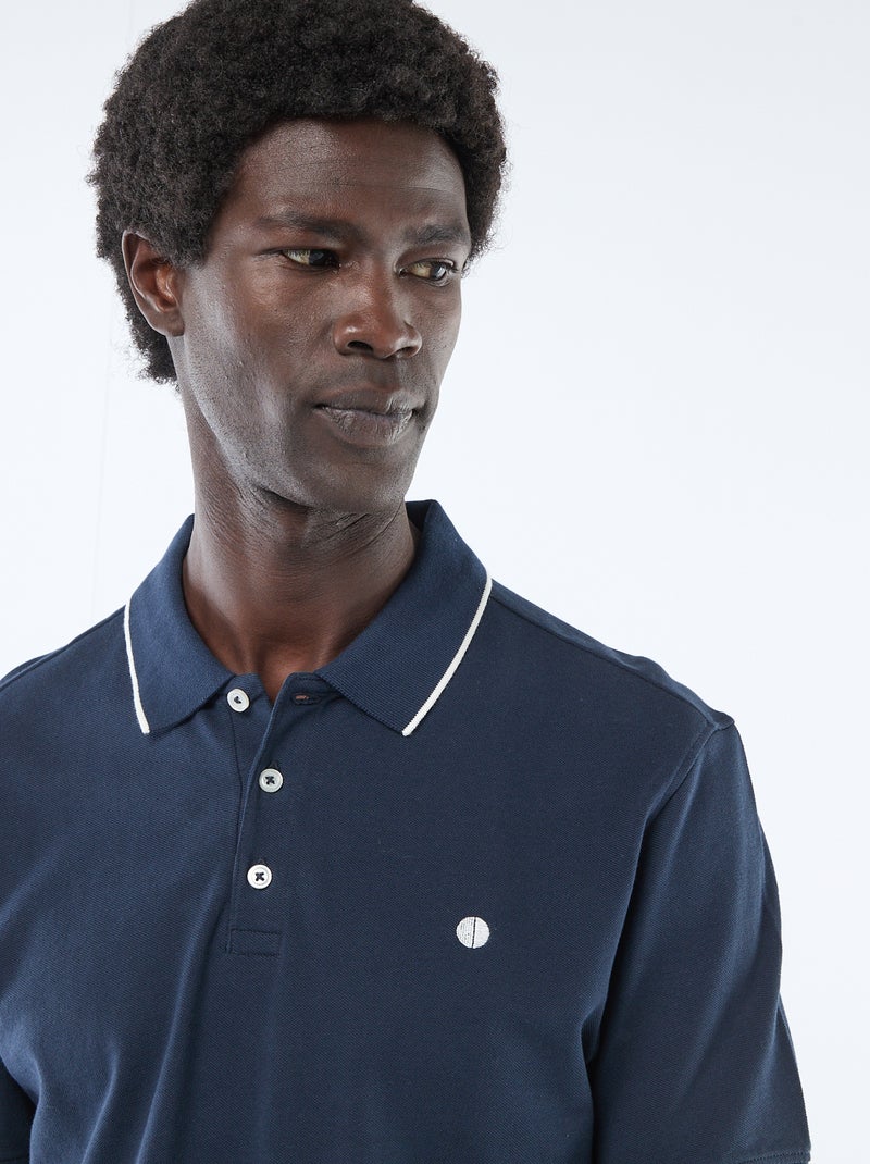 Polo in piqué di cotone Beige - Kiabi