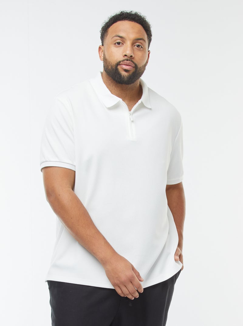 Polo in piqué di cotone Bianco - Kiabi