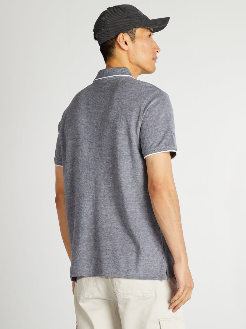 Polo in piqué di cotone BLU - Kiabi