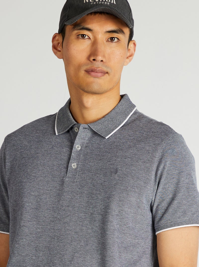 Polo in piqué di cotone BLU - Kiabi