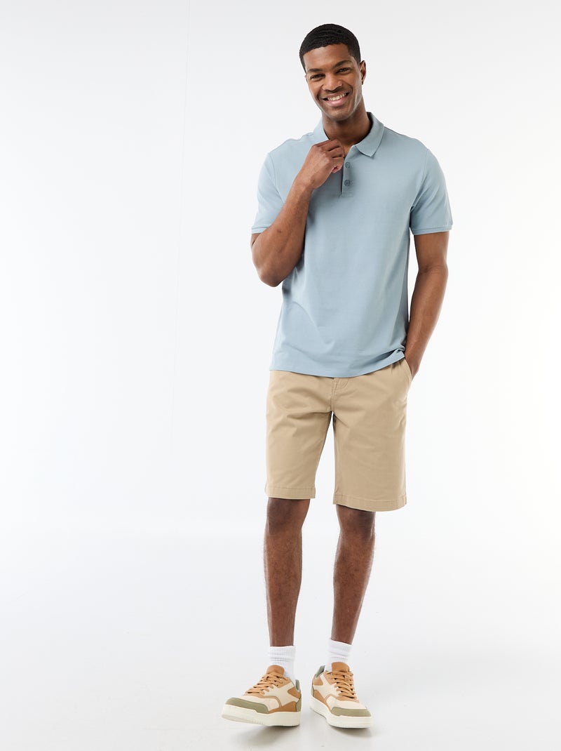 Polo in piqué di cotone Blu - Kiabi