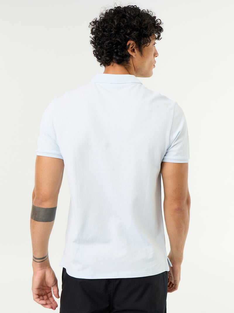 Polo in piqué di cotone Blu - Kiabi