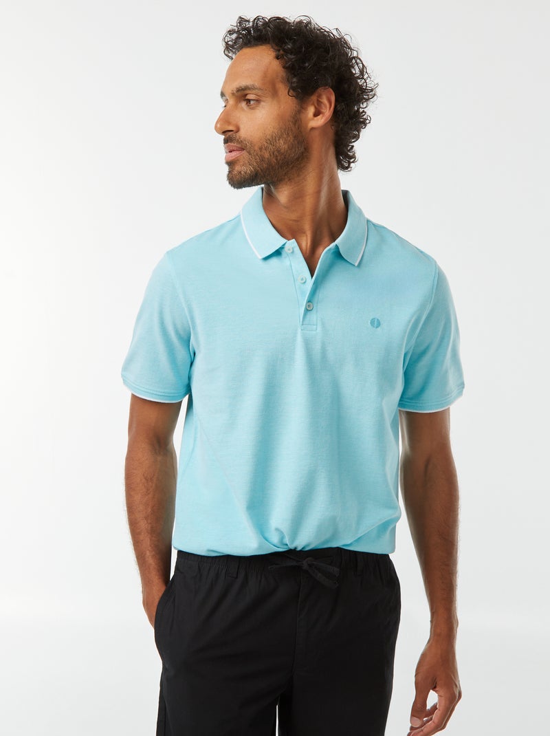Polo in piqué di cotone Blu - Kiabi