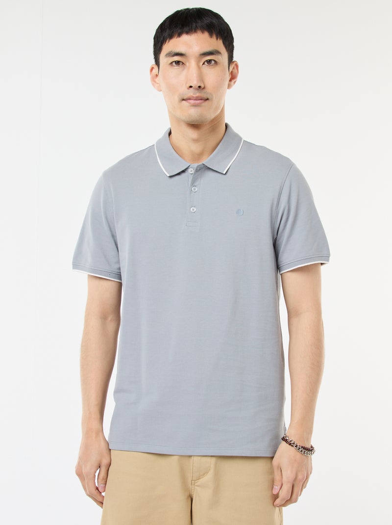 Polo in piqué di cotone Blu - Kiabi