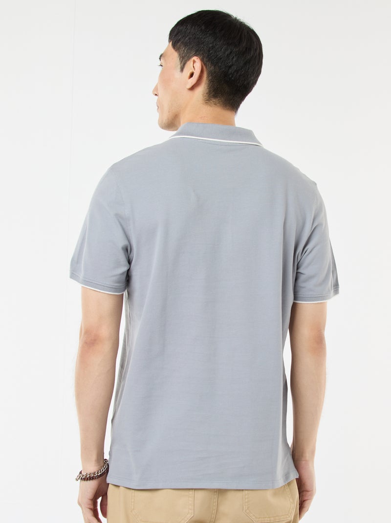 Polo in piqué di cotone Blu - Kiabi