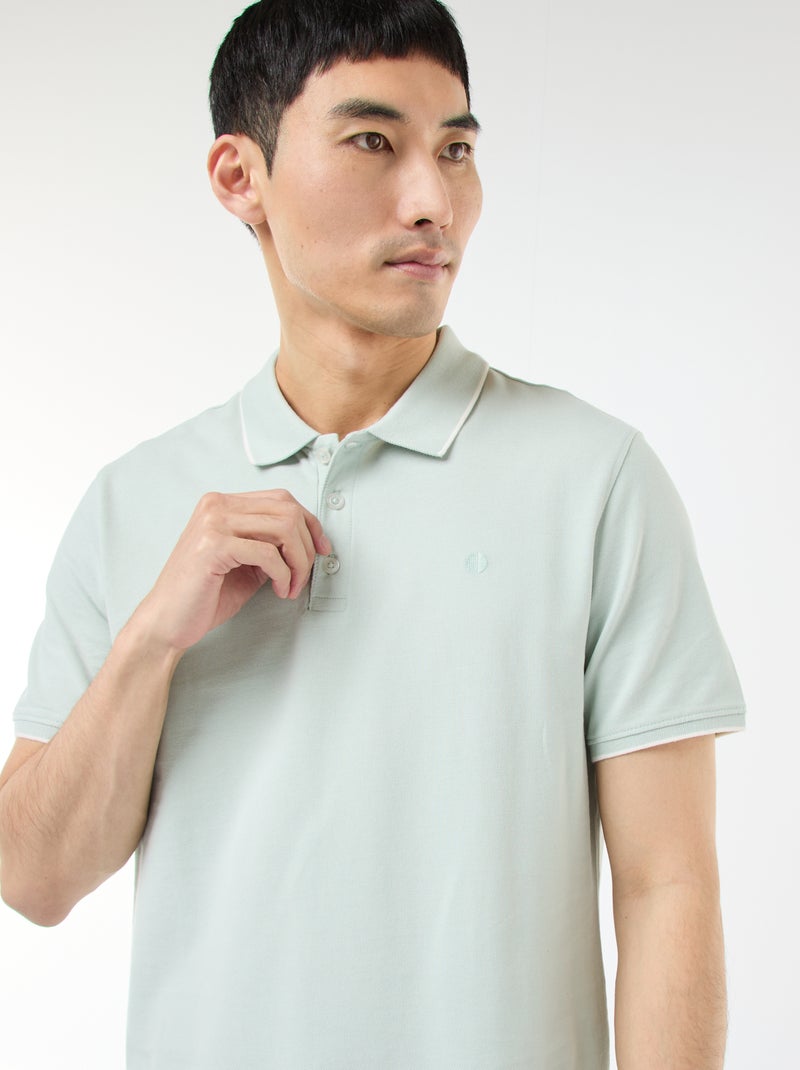 Polo in piqué di cotone Blu - Kiabi