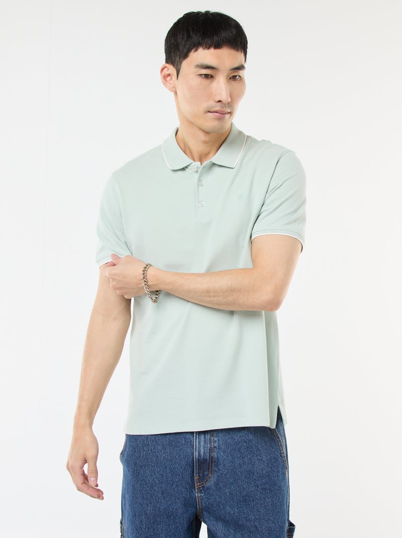 Polo in piqué di cotone Blu - Kiabi
