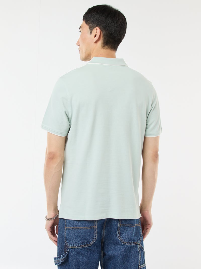 Polo in piqué di cotone Blu - Kiabi
