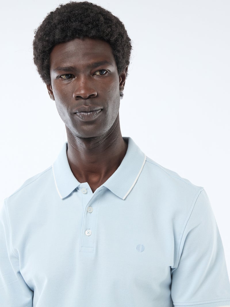 Polo in piqué di cotone Blu - Kiabi