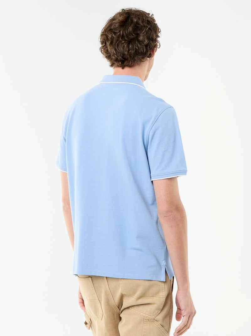 Polo in piqué di cotone Blu - Kiabi