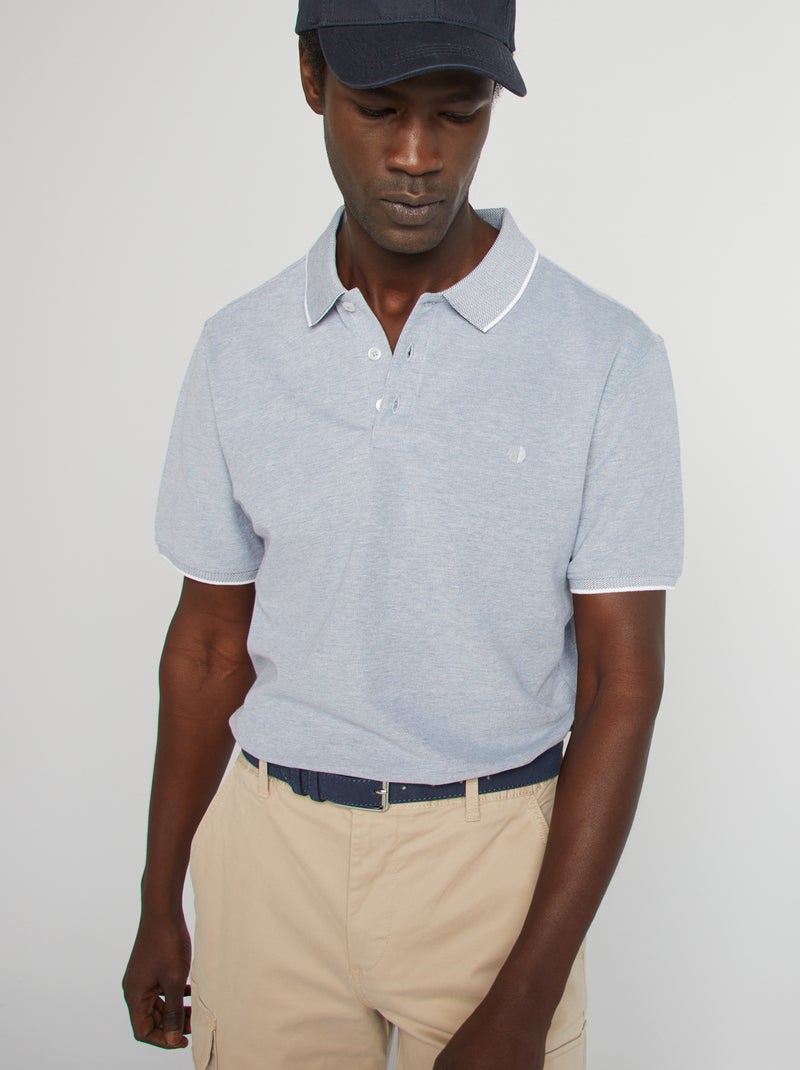 Polo in piqué di cotone BLU - Kiabi