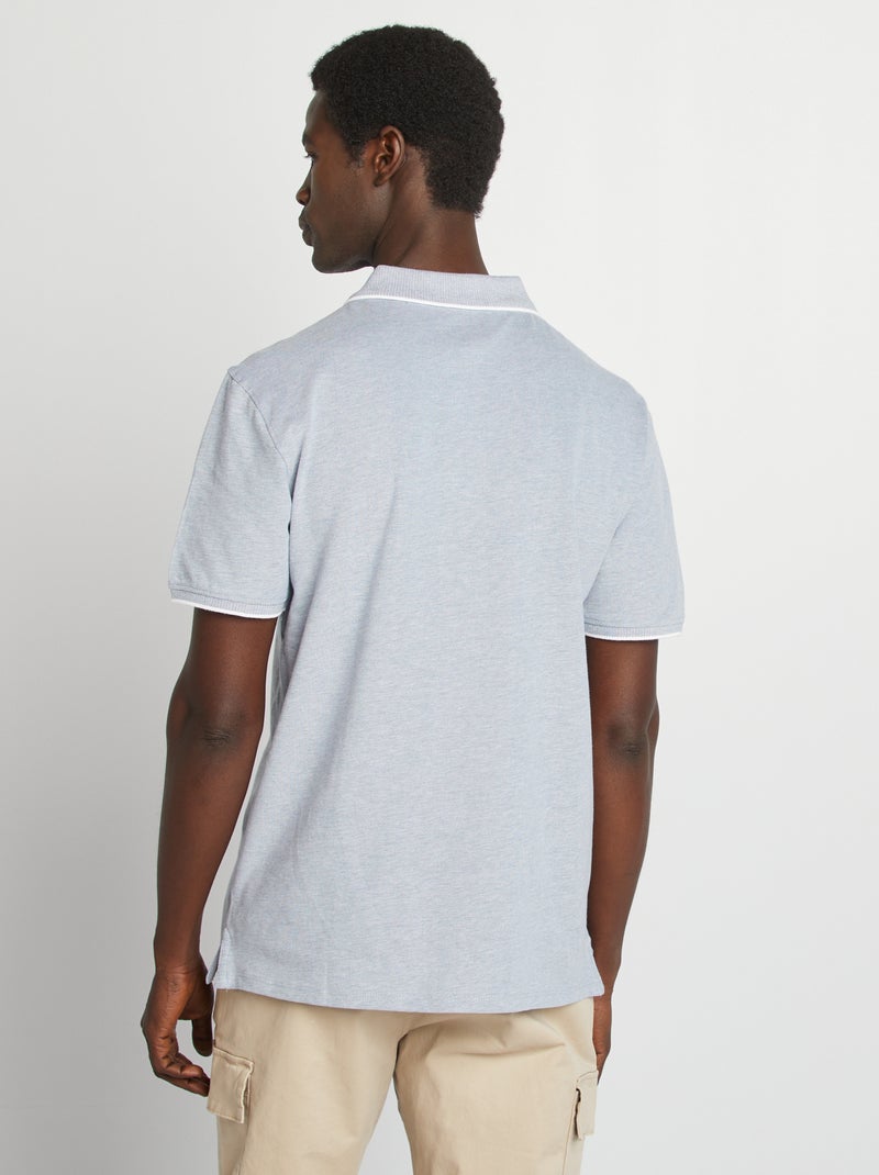Polo in piqué di cotone BLU - Kiabi