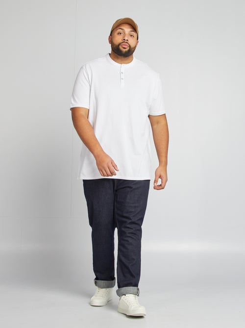 Polo in piqué di cotone collo serafino - Kiabi