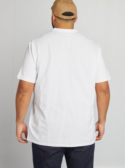 Polo in piqué di cotone collo serafino - Kiabi