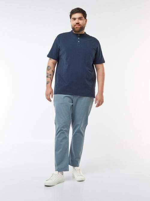 Polo in piqué di cotone collo serafino - Kiabi