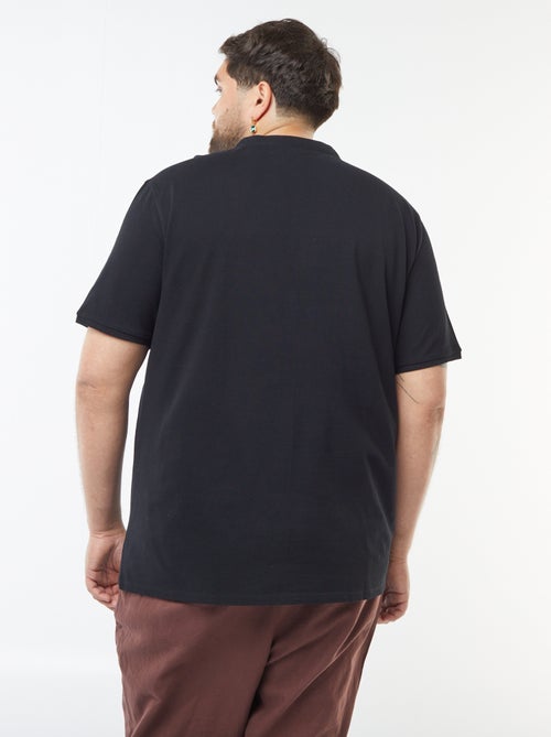 Polo in piqué di cotone collo serafino - Kiabi