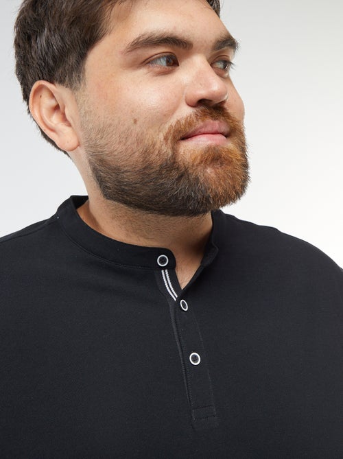 Polo in piqué di cotone collo serafino - Kiabi