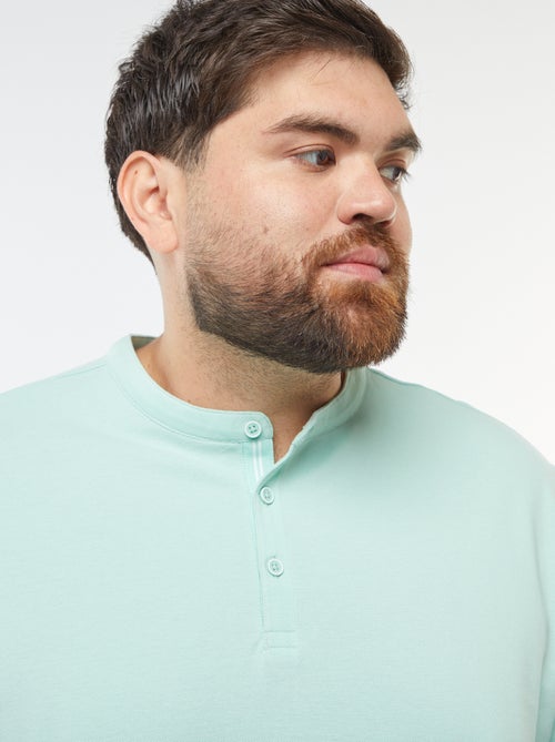 Polo in piqué di cotone collo serafino - Kiabi