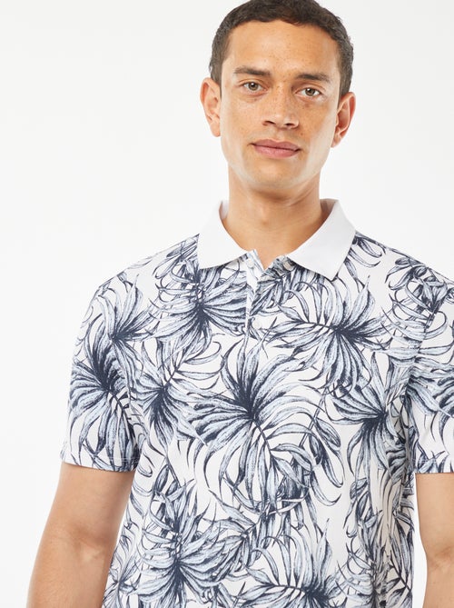 Polo in piqué di cotone con stampa - Kiabi