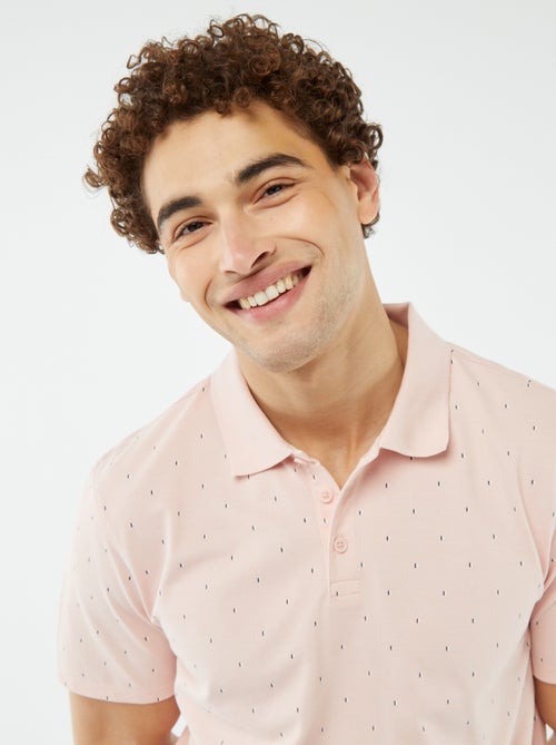 Polo in piqué di cotone con stampa - Kiabi