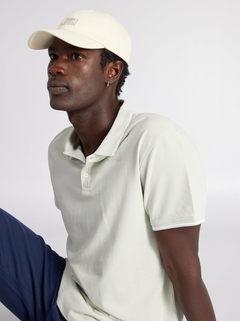 Polo in piqué di cotone grigio mercurio - Kiabi
