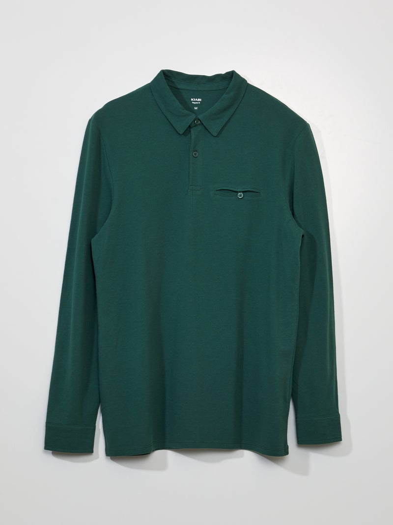Polo in piqué di cotone Verde - Kiabi