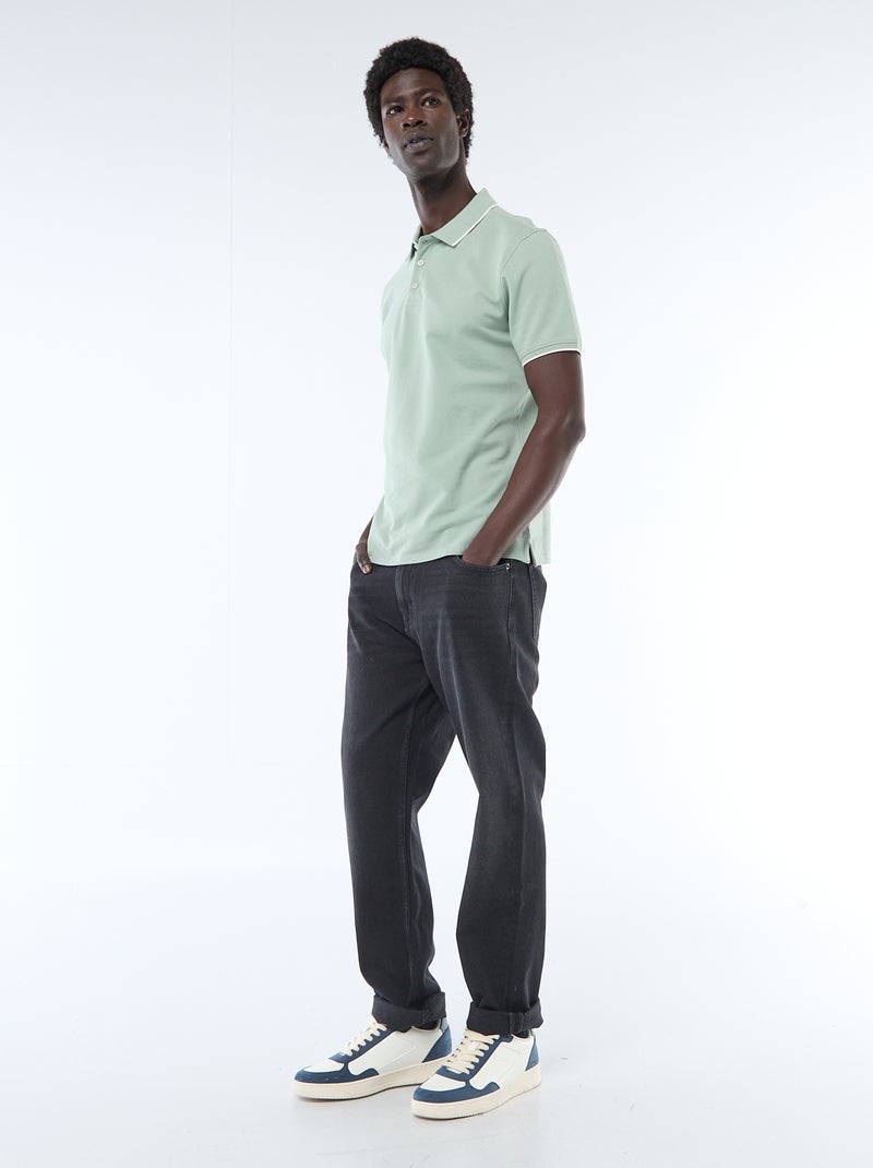 Polo in piqué di cotone Verde - Kiabi