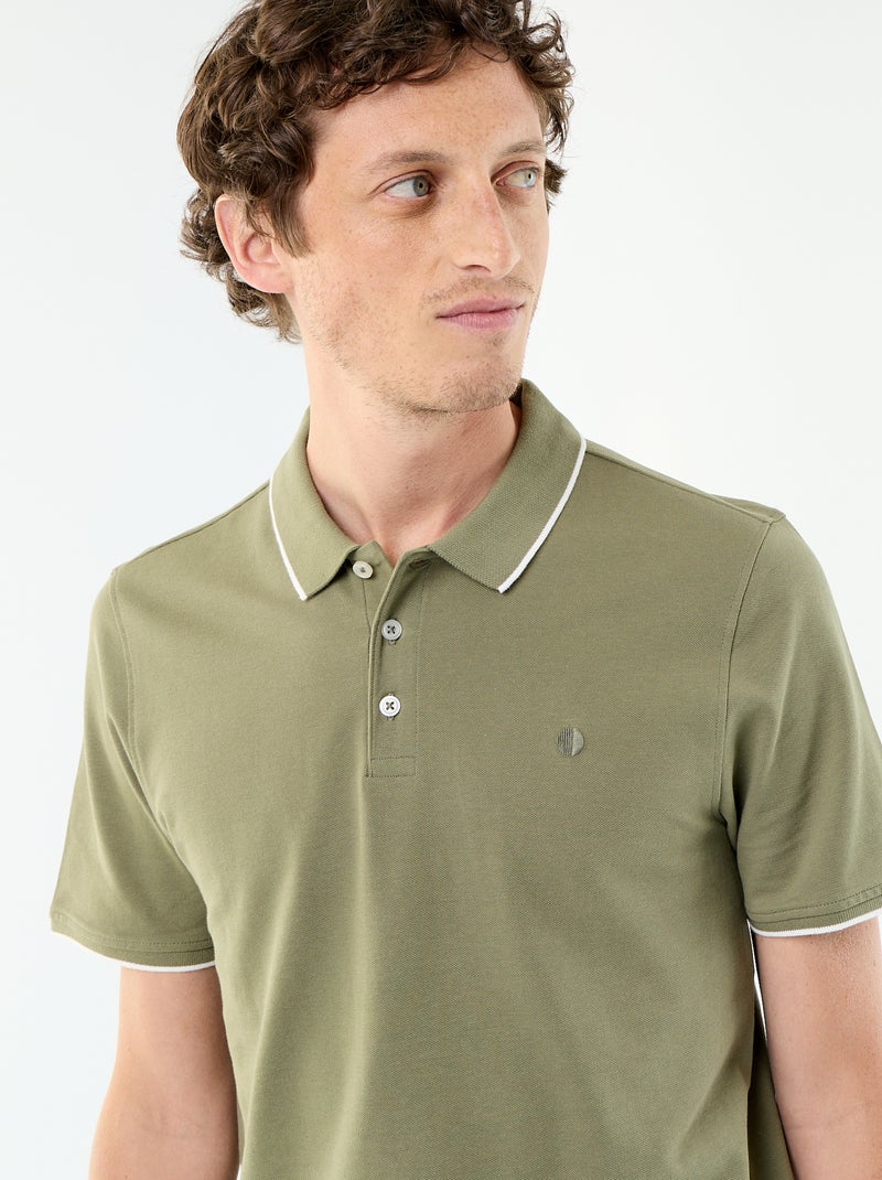 Polo in piqué di cotone Verde - Kiabi
