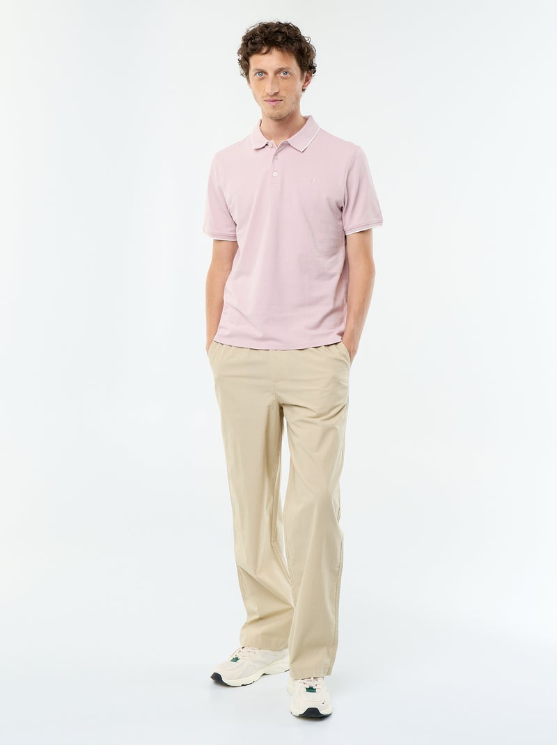 Polo in piqué di cotone Viola - Kiabi