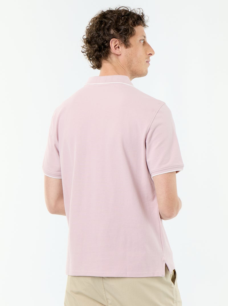 Polo in piqué di cotone Viola - Kiabi