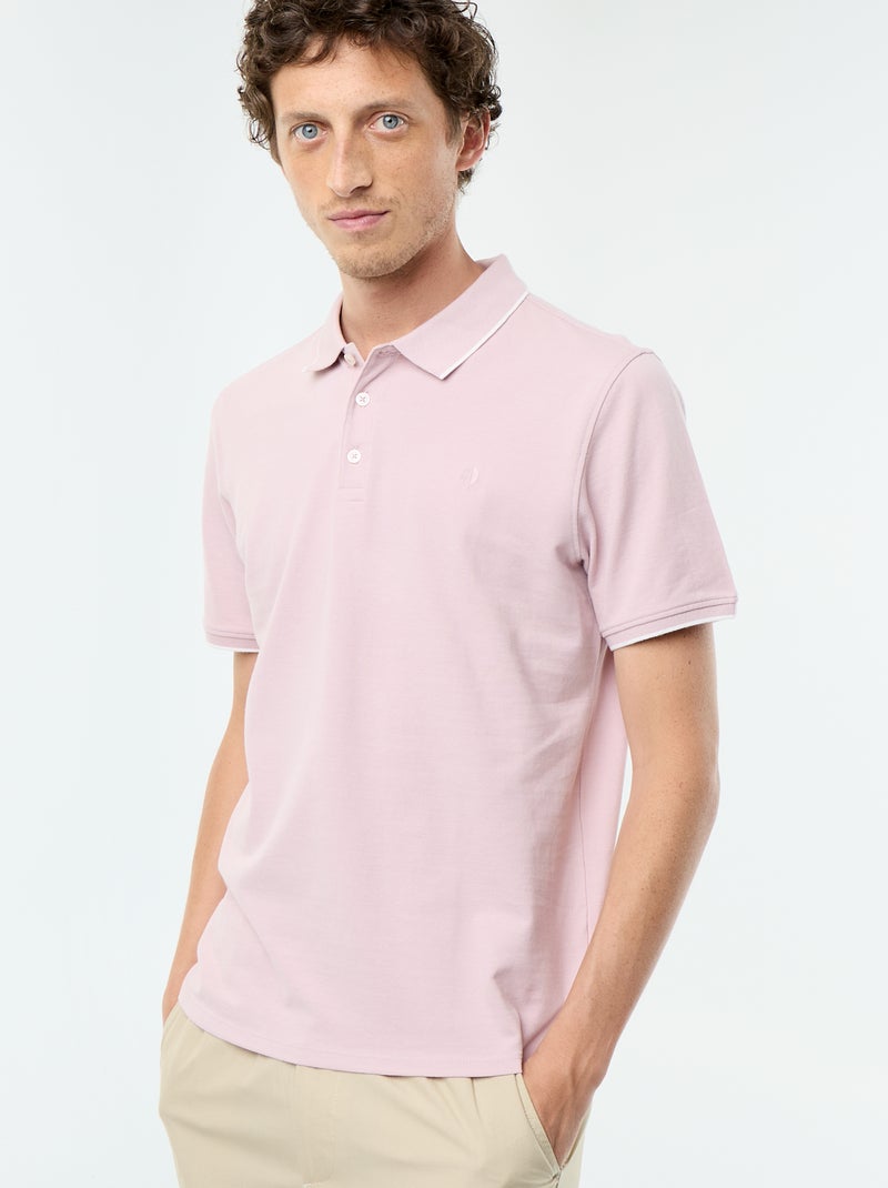 Polo in piqué di cotone Viola - Kiabi