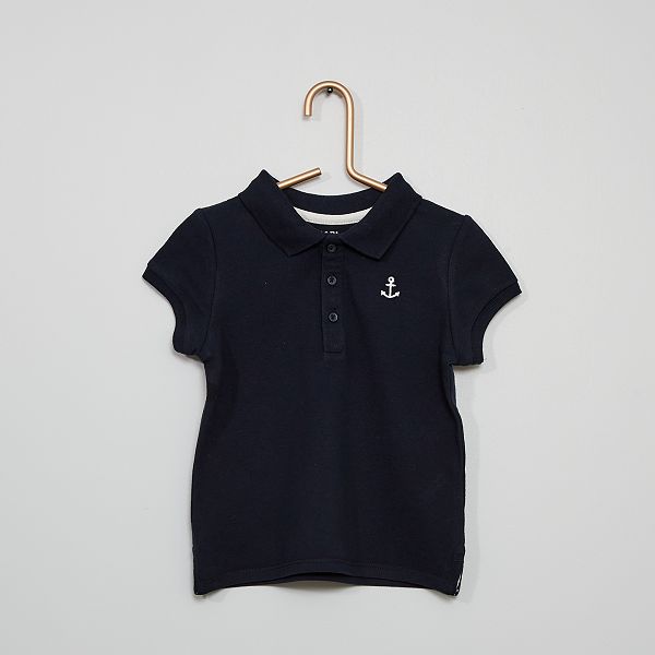 Polo In Pique Eco Sostenibile Neonato Blu Kiabi 3 00