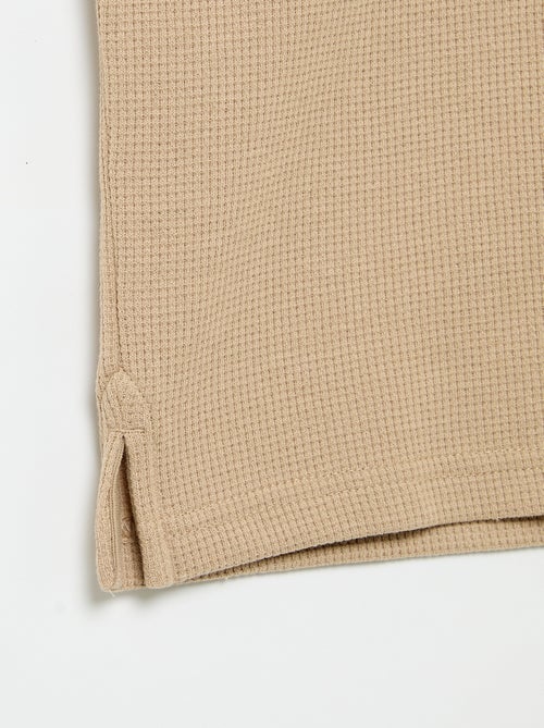 Polo in tessuto a nido d'ape - Kiabi