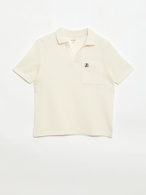 Polo in tessuto a nido d'ape - Kiabi