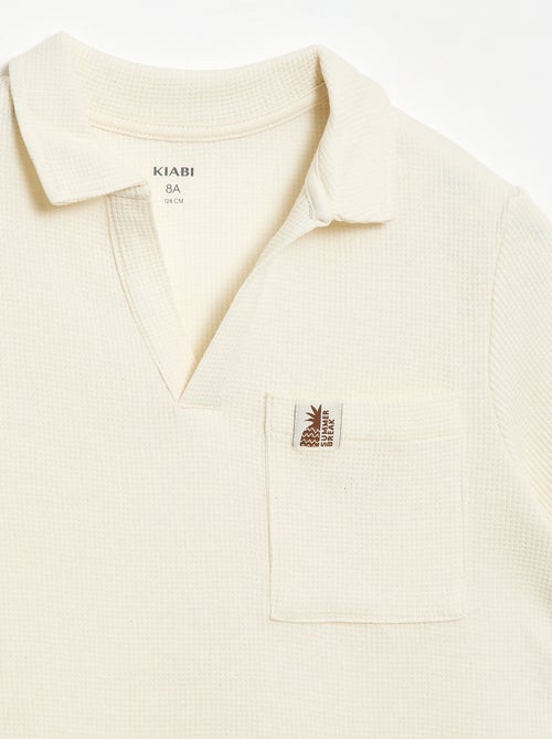 Polo in tessuto a nido d'ape - Kiabi