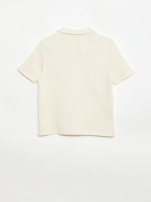 Polo in tessuto a nido d'ape - Kiabi