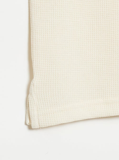 Polo in tessuto a nido d'ape - Kiabi