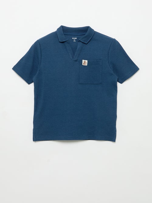 Polo in tessuto a nido d'ape - Kiabi